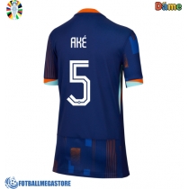 Fotballdrakt Dame Nederland Nathan Ake #5 Bortedrakt EM 2024 Kortermet